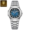 POEDAGAR Square Luxury Ladies Wristwatch Luminous Waterproof Stainless Steel Date Watch For Woman Fashion Quartz Women's Watches